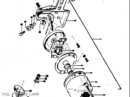 TAIL / BRAKE LAMP - TC120 1971 (R) USA (E03)