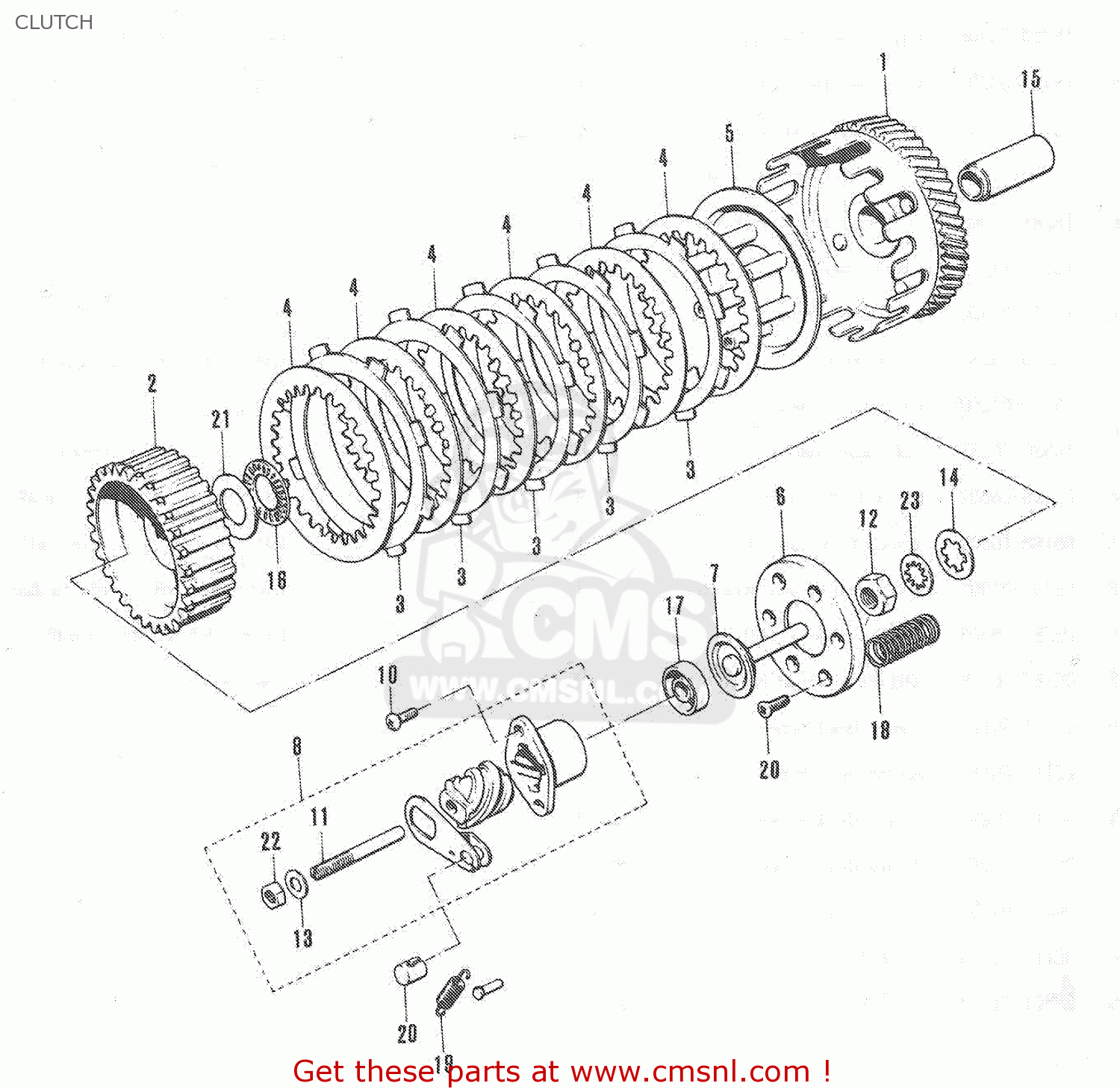 CLUTCH TC120 CAT 1969 GENERAL EXPORT (E01) MPH