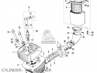 CYLINDER- AIR CLEANER - TC120 CAT 1969 GENERAL EXPORT (E01) MPH