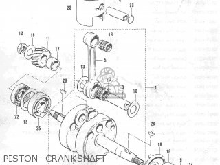 PISTON- CRANKSHAFT - TC120 CAT 1969 GENERAL EXPORT (E01) MPH
