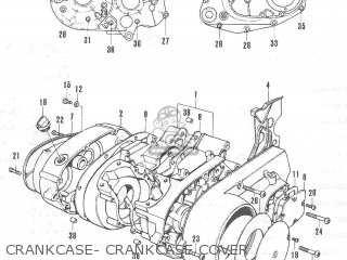 CRANKCASE- CRANKCASE COVER - TC120 CAT 1969 GENERAL EXPORT (E01) MPH