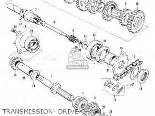 TRANSMISSION- DRIVE CHAIN - TC120 CAT 1969 GENERAL EXPORT (E01) MPH