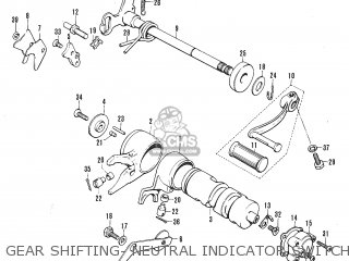GEAR SHIFTING- NEUTRAL INDICATOR SWITCH - TC120 CAT 1969 GENERAL EXPORT (E01) MPH