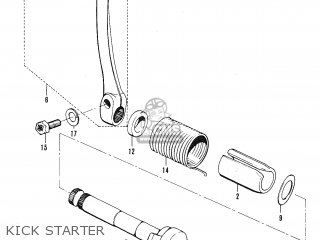 KICK STARTER - TC120 CAT 1969 GENERAL EXPORT (E01) MPH