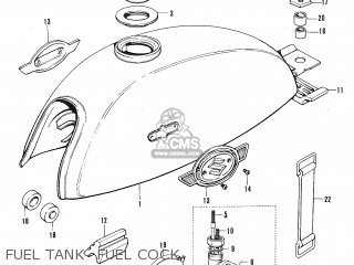 FUEL TANK- FUEL COCK - TC120 CAT 1969 GENERAL EXPORT (E01) MPH
