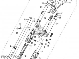 FRONT FORK - TC120 CAT 1969 GENERAL EXPORT (E01) MPH