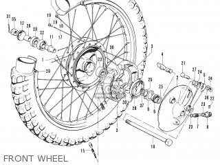 FRONT WHEEL - TC120 CAT 1969 GENERAL EXPORT (E01) MPH