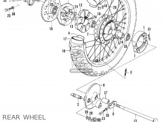 REAR WHEEL - TC120 CAT 1969 GENERAL EXPORT (E01) MPH