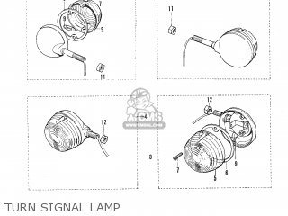 TURN SIGNAL LAMP - TC120 CAT 1969 GENERAL EXPORT (E01) MPH