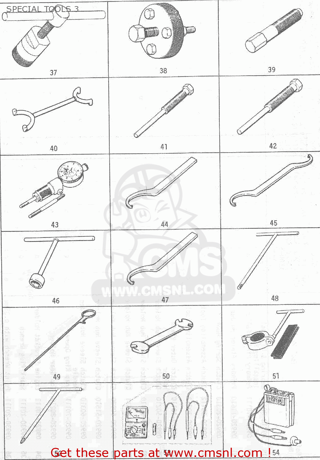 SPECIAL TOOLS 3 TC120-II 1969 GENERAL EXPORT (E01)