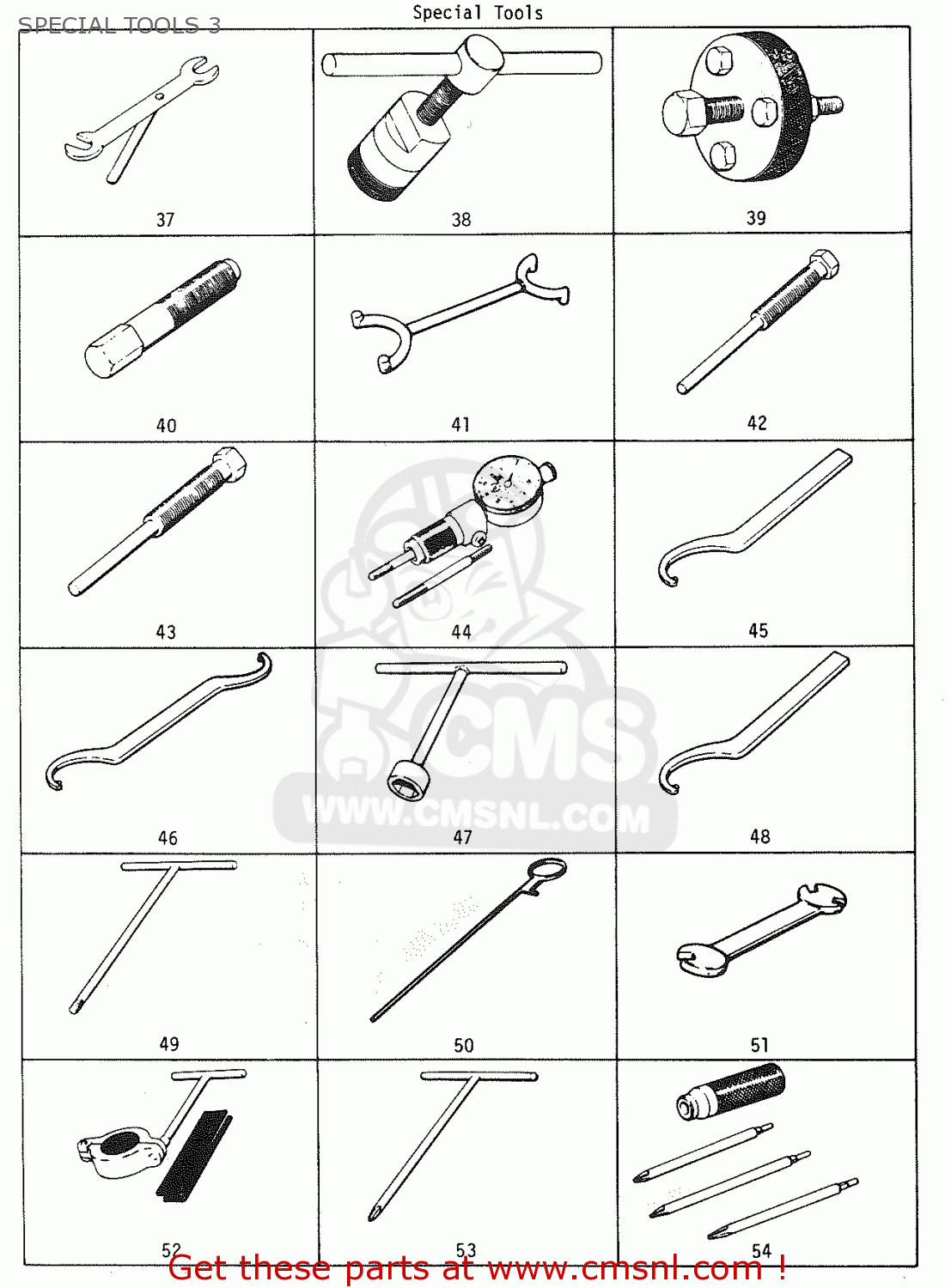 SPECIAL TOOLS 3 TC120R 1970 GENERAL EXPORT (E01)