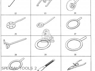 SPECIAL TOOLS 2 - TC120R 1970 GENERAL EXPORT (E01)