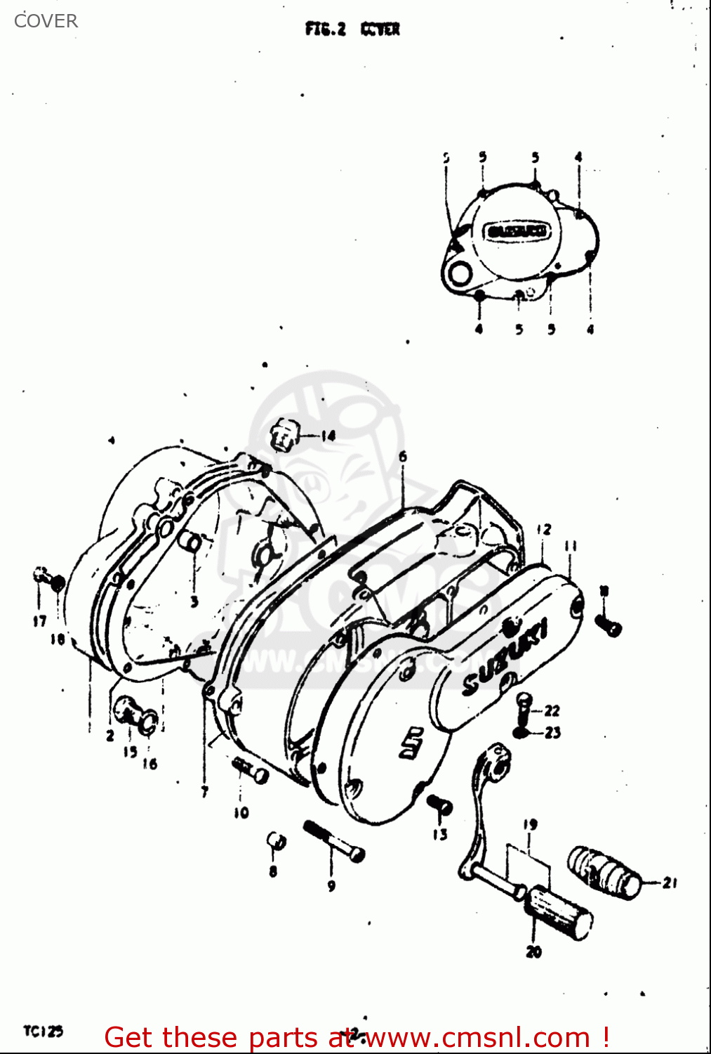 COVER TC125 1972 1973 1974 1975 (J) (K) (L) (M) USA (E03)