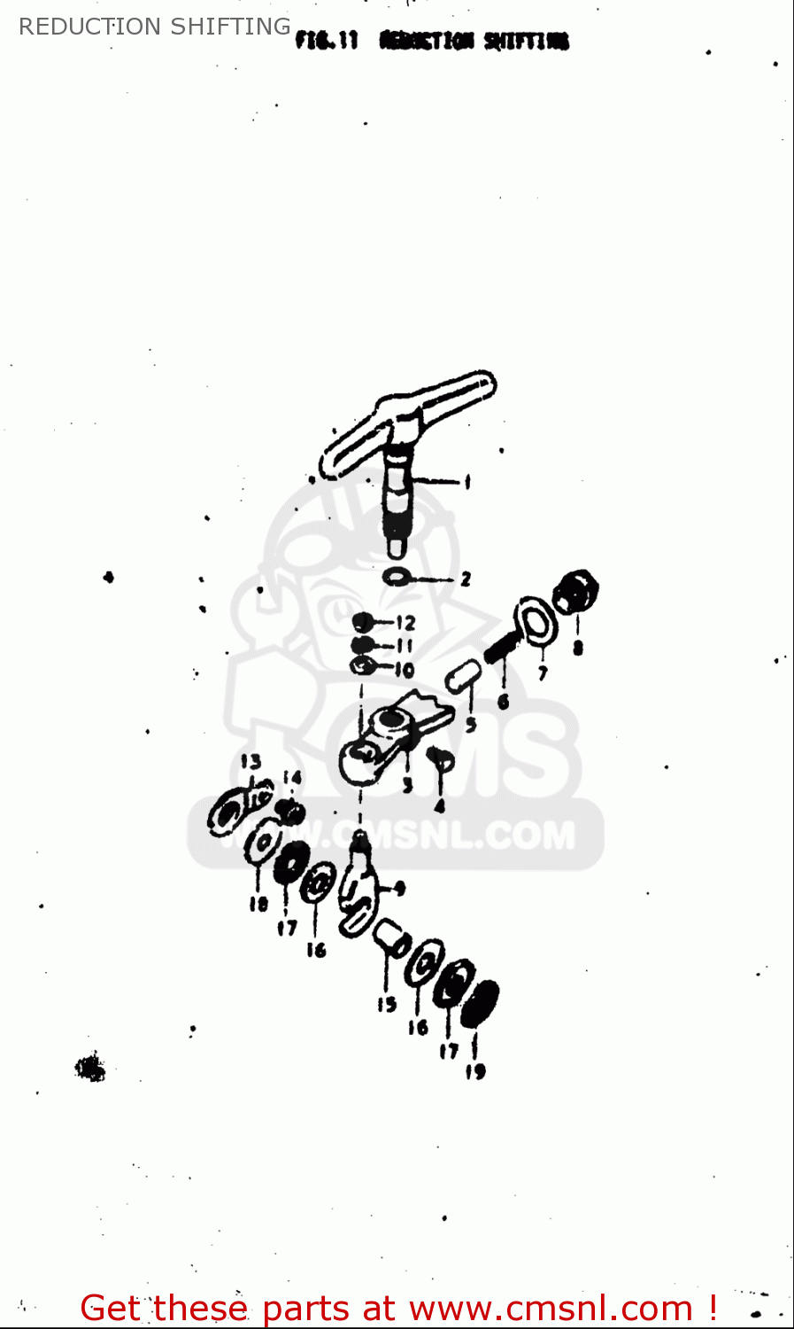 REDUCTION SHIFTING TC125 1972 1973 1974 1975 (J) (K) (L) (M) USA (E03)