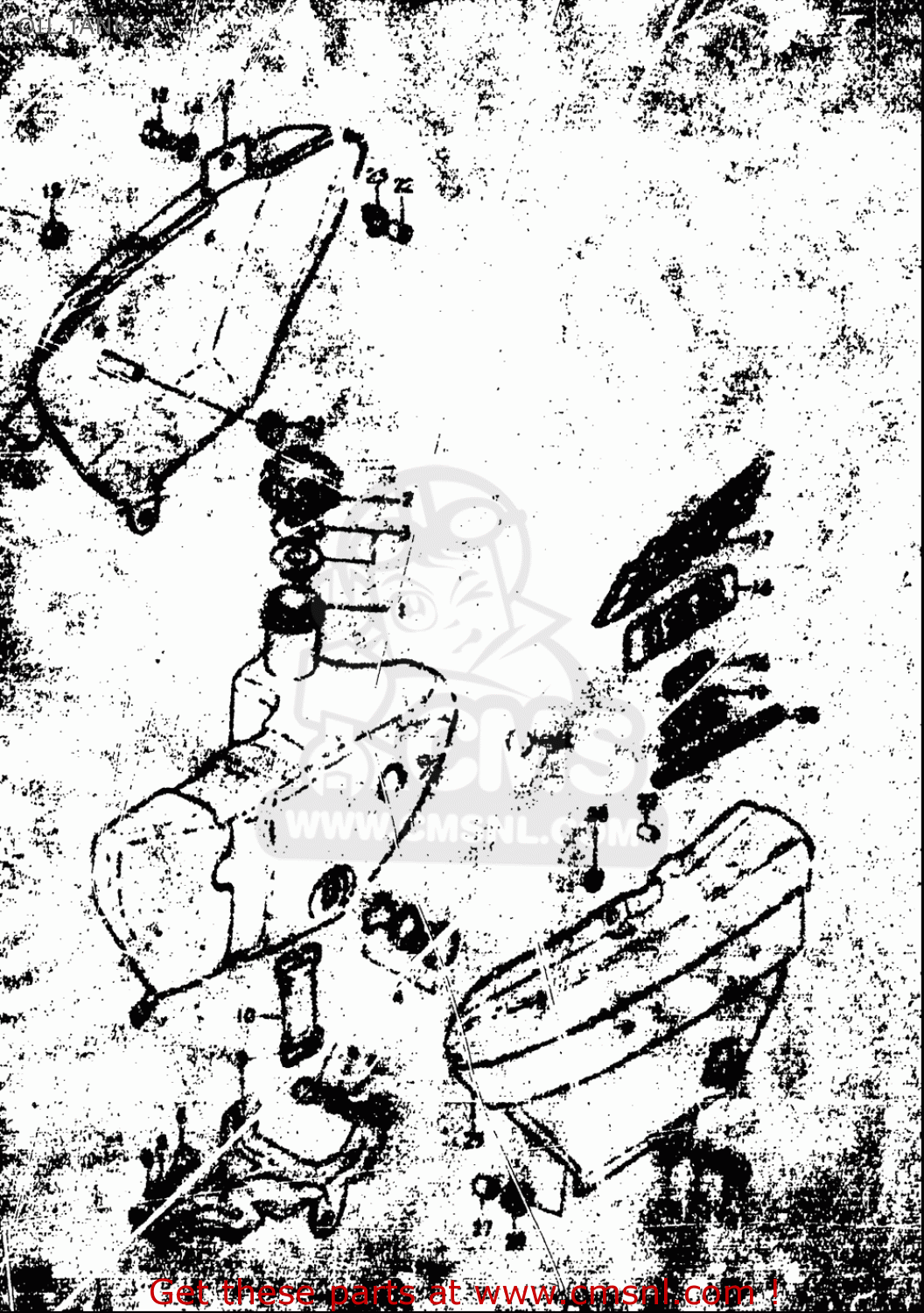 OIL TANK TC125 1972 1973 1974 1975 (J) (K) (L) (M) USA (E03)