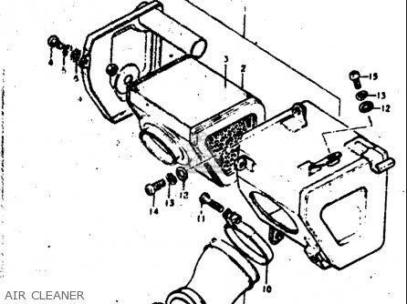 AIR CLEANER - TC125 1972 1973 1974 1975 (J) (K) (L) (M) USA (E03)