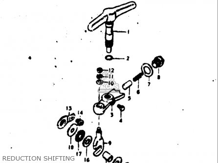 REDUCTION SHIFTING - TC125 1972 1973 1974 1975 (J) (K) (L) (M) USA (E03)