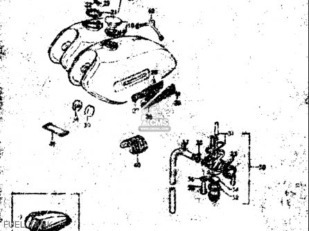FUEL TANK - TC125 1972 1973 1974 1975 (J) (K) (L) (M) USA (E03)