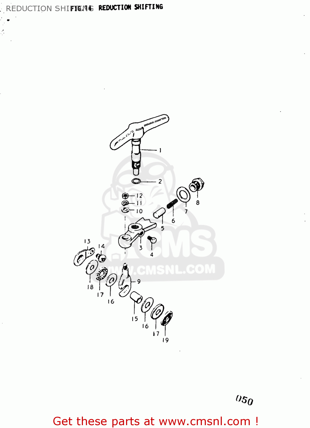 REDUCTION SHIFTING TC125 1973 (K) USA (E03)