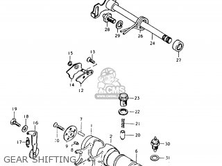 GEAR SHIFTING - TC125 1973 (K) USA (E03)