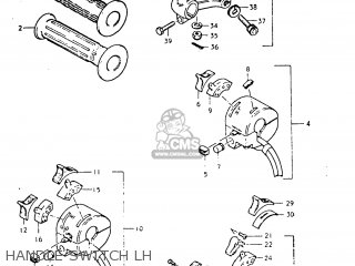 HANDLE SWITCH LH - TC125 1973 (K) USA (E03)