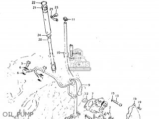 OIL PUMP - TC125 1973 (K) USA (E03)