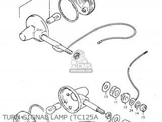 TURN SIGNAL LAMP (TC125A - TC125 1973 (K) USA (E03)