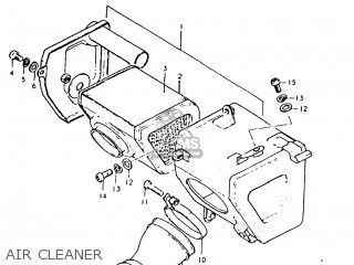 AIR CLEANER - TC125 1974 (L) USA (E03)