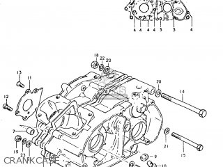 CRANKCASE - TC125 1974 (L) USA (E03)