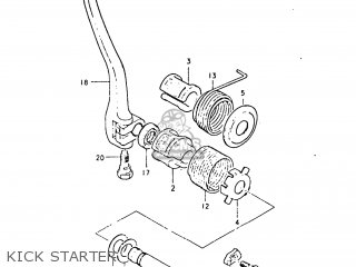 KICK STARTER - TC125 1974 (L) USA (E03)