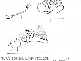 TURN SIGNAL LAMP (TC125K - TC125 1974 (L) USA (E03)