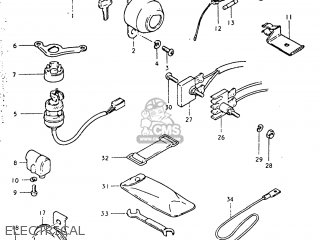 Suzuki Tc125 1975 (m) Usa (e03) Parts Lists And Schematics