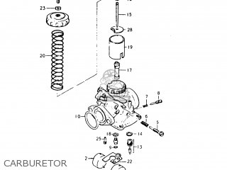 CARBURETOR - TC125 1975 (M) USA (E03)