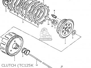 CLUTCH (TC125K - TC125 1975 (M) USA (E03)