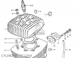 CYLINDER (TC125A - TC125 1975 (M) USA (E03)