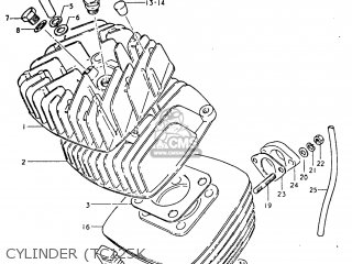 CYLINDER (TC125K - TC125 1975 (M) USA (E03)