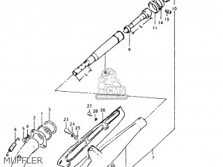 MUFFLER - TC125 1975 (M) USA (E03)
