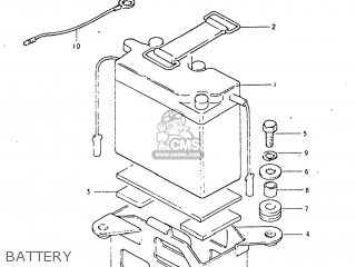 BATTERY - TC125 1976 (A) USA (E03)