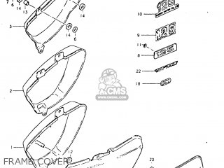 FRAME COVER - TC125 1977 (B) USA (E03)