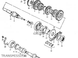 TRANSMISSION - TC125 1977 (B) USA (E03)