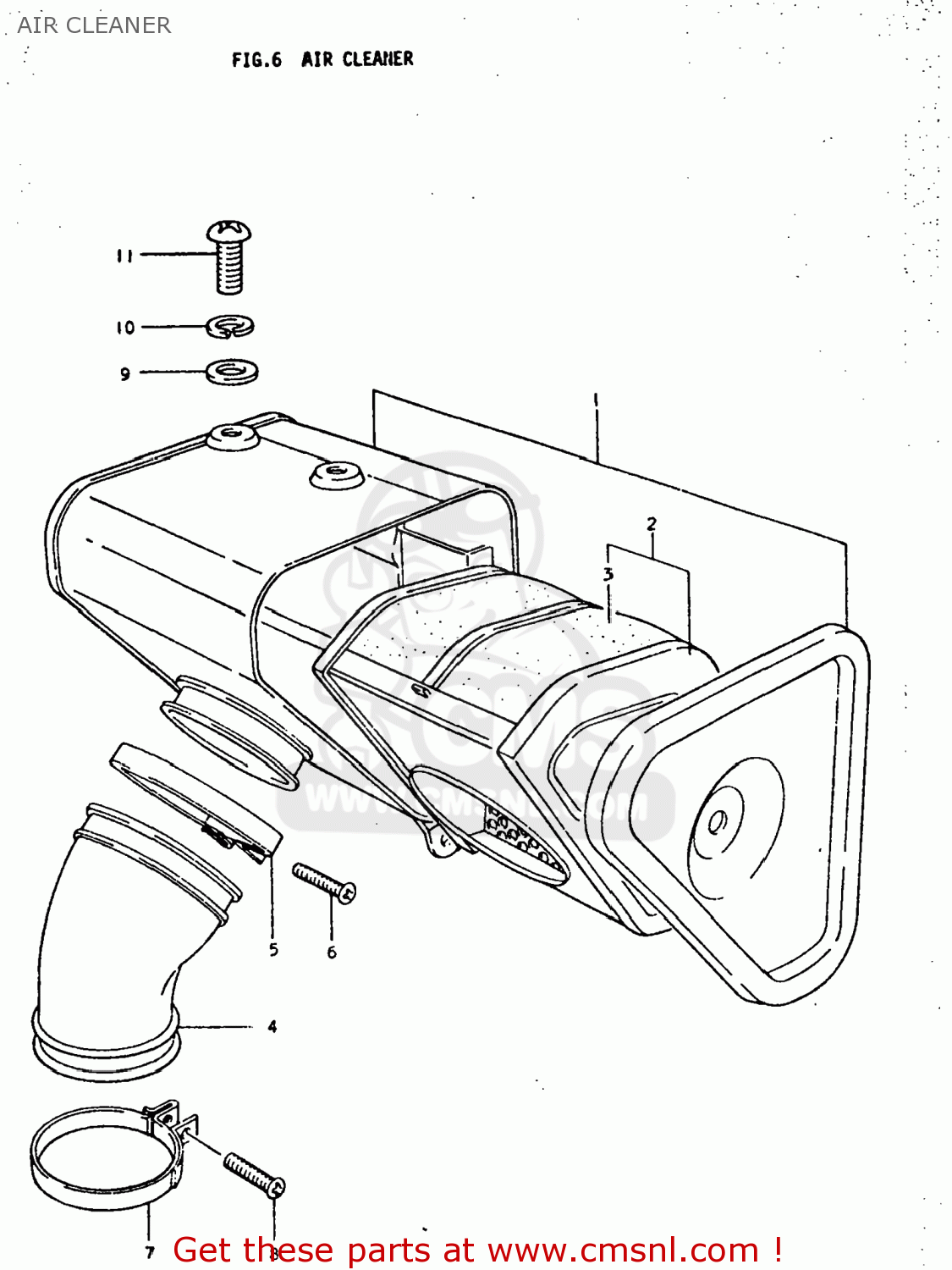 AIR CLEANER TC185 1974 (L) USA (E03)