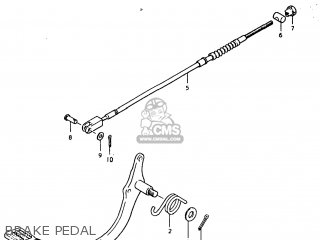 BRAKE PEDAL - TC185 1974 (L) USA (E03)