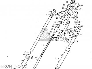 FRONT FORK - TC185 1974 (L) USA (E03)