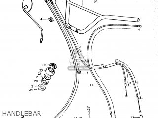 HANDLEBAR - TC185 1974 (L) USA (E03)