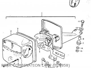 REAR COMBINATION LAMP (TC1858) - TC185 1974 (L) USA (E03)