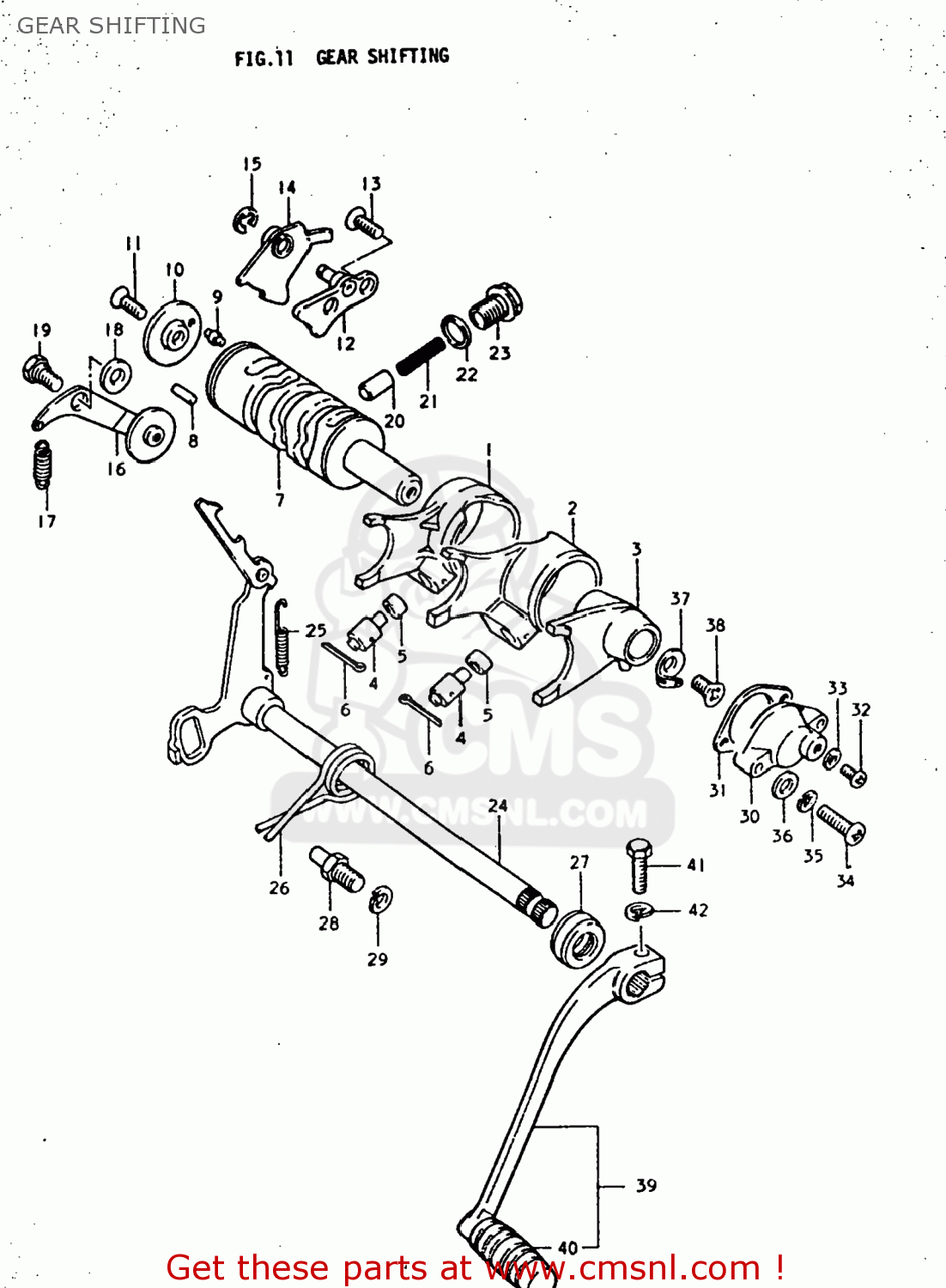 GEAR SHIFTING TC185 1975 (M) USA (E03)