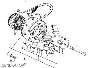 GENERATOR - TC185 1975 (M) USA (E03)