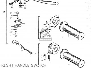RIGHT HANDLE SWITCH - TC185 1975 (M) USA (E03)