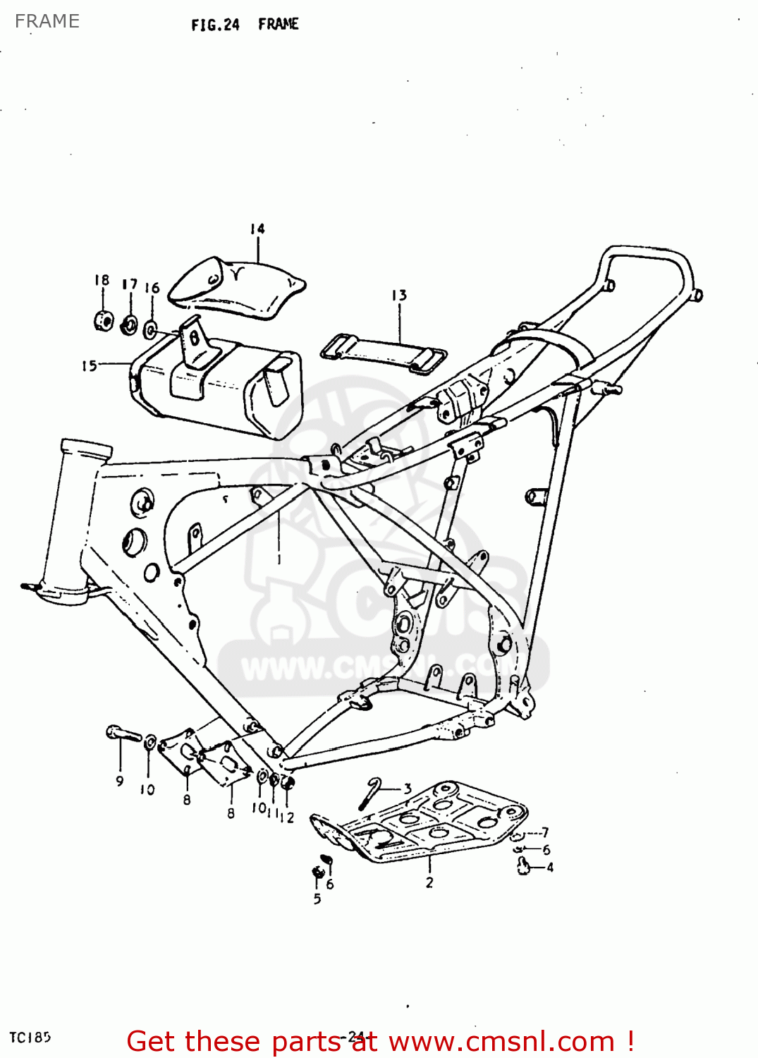 FRAME TC185 1977 (B) USA (E03)