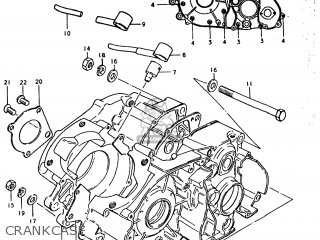 CRANKCASE - TC185 1977 (B) USA (E03)